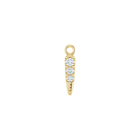 14K Natural Diamond Spike Dangle