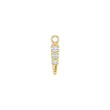 14K Natural Diamond Spike Dangle