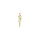 14K Natural Diamond Spike Dangle