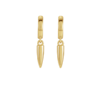 14K Spike Hoop Earring