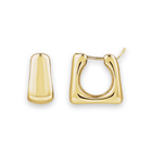 14K Square Hinged Hoop Earrings
