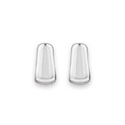 Silver Square Hinged Hoop Earrings