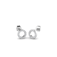 18K Circle of Life Diamond Earring Stud