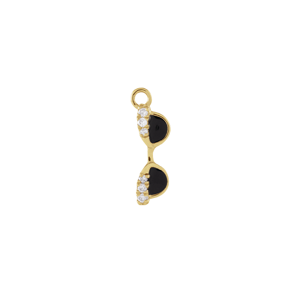 14K Natural Diamond Glamour Sunglasses Dangle