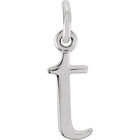 Silver Lowercase Initial Pendant