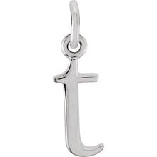 Silver Lowercase Initial Pendant
