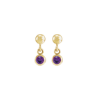 14K Natural Gemstone Micro Set Drop Earring