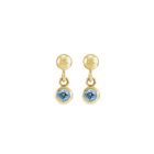 14K Natural Gemstone Micro Set Drop Earring