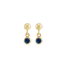14K Natural Gemstone Micro Set Drop Earring