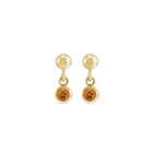14K Natural Gemstone Micro Set Drop Earring