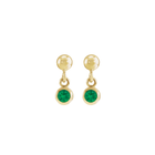 14K Natural Gemstone Micro Set Drop Earring