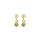14K Natural Gemstone Micro Set Drop Earring