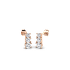 18K Trilogy Lab Grown Diamond Drop Earring
