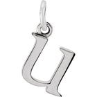Silver Lowercase Initial Pendant