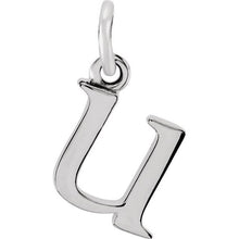 Silver Lowercase Initial Pendant