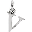 Silver Lowercase Initial Pendant