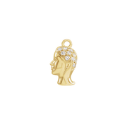 14K Natural Diamond Zodiac Earring Dangle