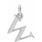 Silver Lowercase Initial Pendant