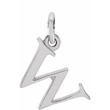 Silver Lowercase Initial Pendant