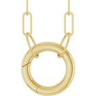 14K Circle Charm Necklace