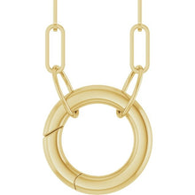 14K Circle Charm Necklace